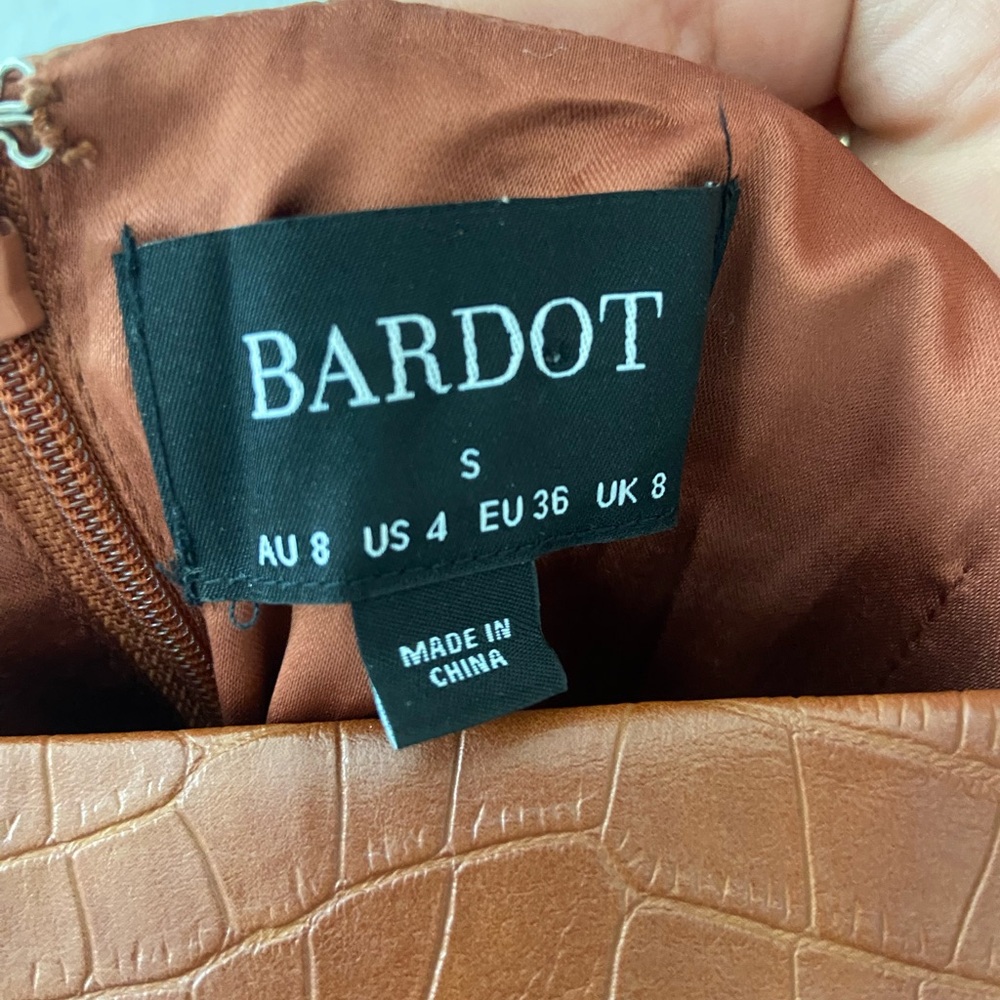 Bardot Brown Mini Dress - Picture 7 of 7